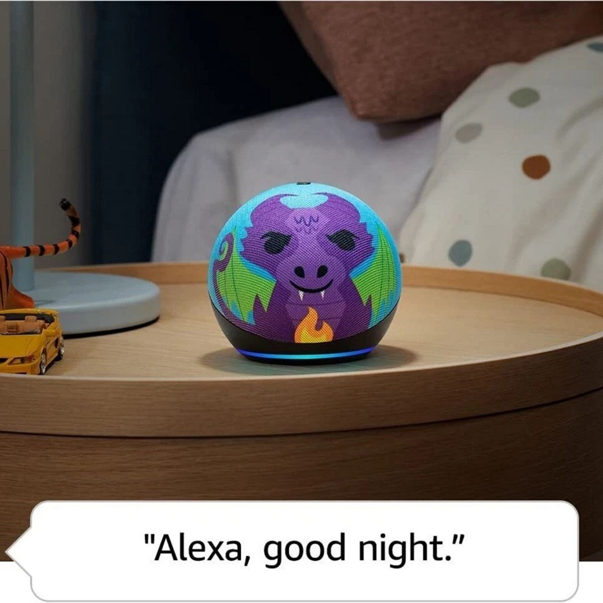 AMAZON - Amazon Echo Dot Echo Dot 5th Gen Kids con asistente virtual Alexa dragon
