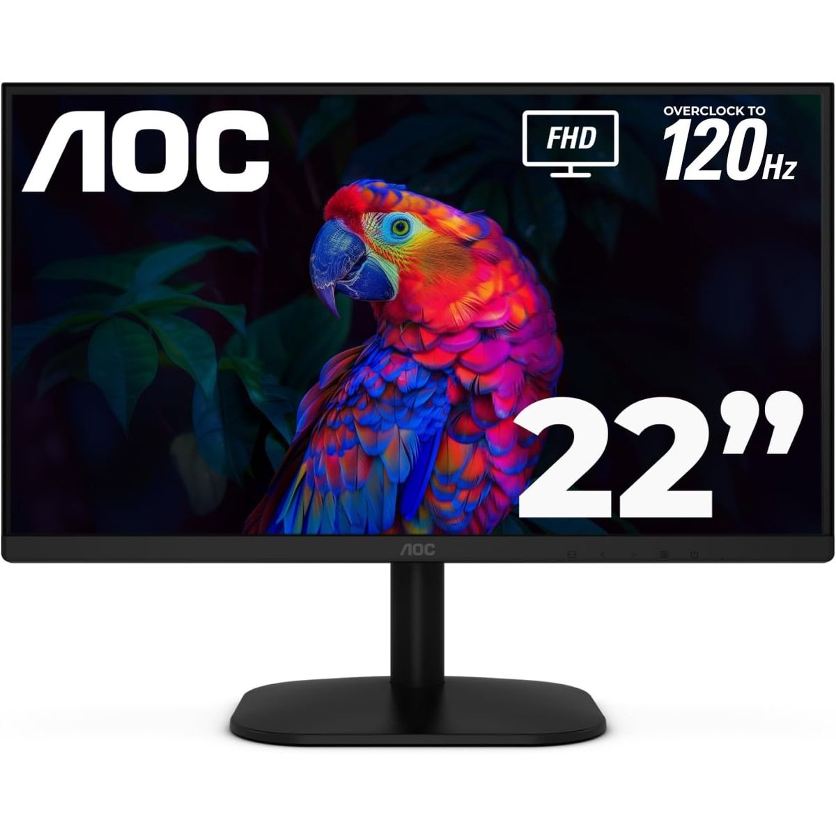 AOC - Monitor AOC 22B35HM23 de 22 Full HD, Panel VA, 120Hz y Diseño Sin Bordes