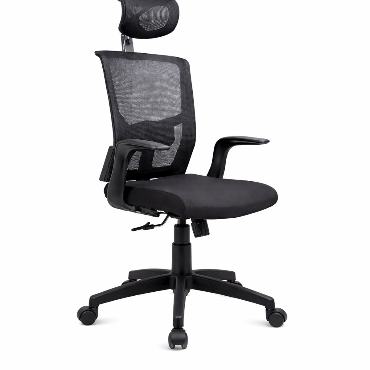 GENERICO - SILLA ESTELA BRAZO ALA FIJO BASE NYLON CON CABECERO BASCULANTE