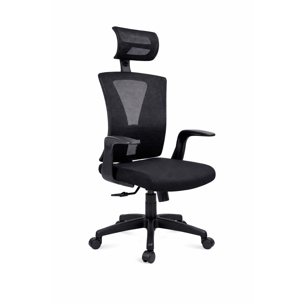 GENERICO - SILLA CHARLOT BRAZO ALA FIJO BASE NYLON CON CABECERO BASCULANTE