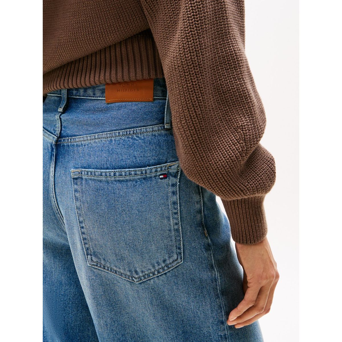 TOMMY HILFIGER - Bermuda chocolate denim Heritage rectas Tommy Hilfiger