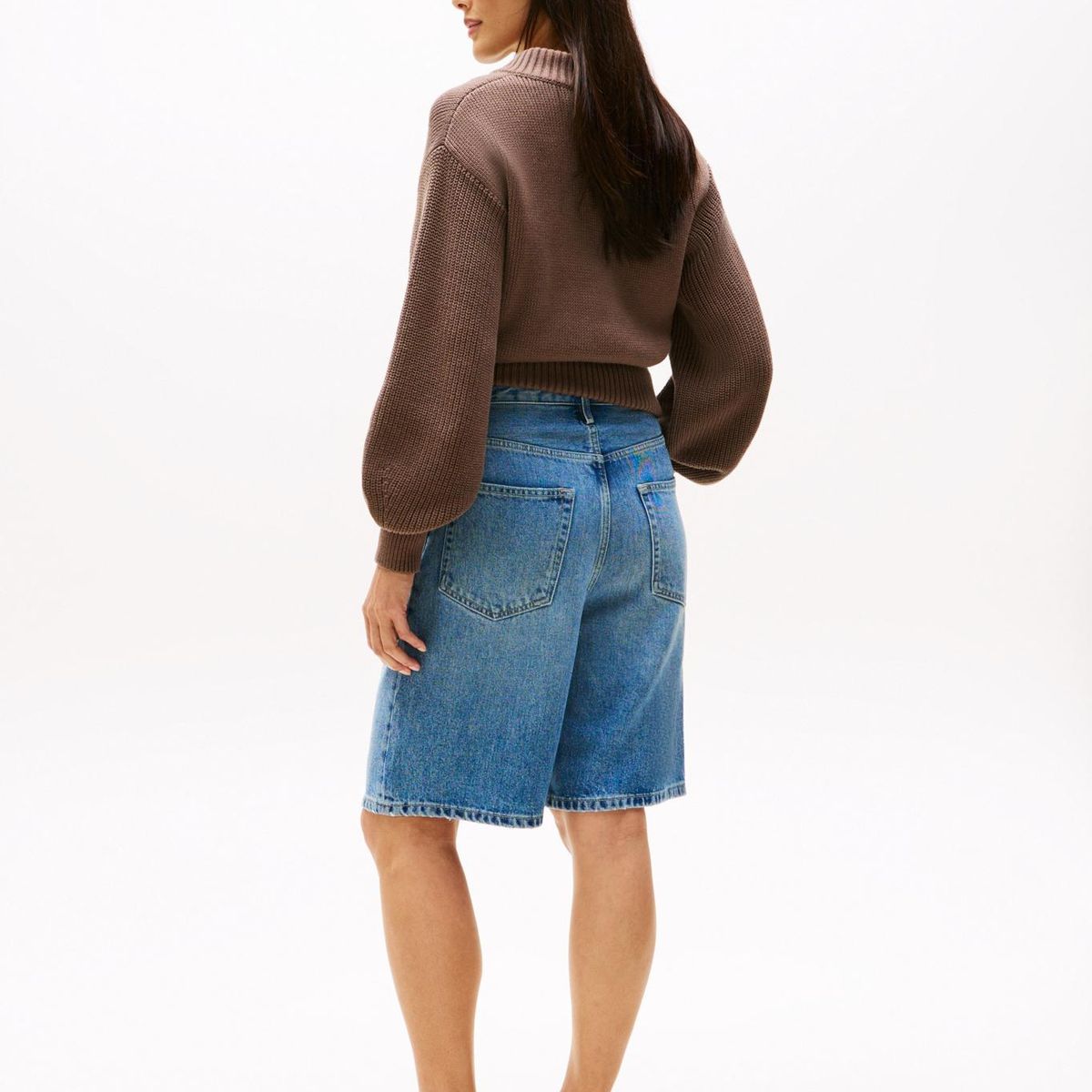 TOMMY HILFIGER - Bermuda chocolate denim Heritage rectas Tommy Hilfiger