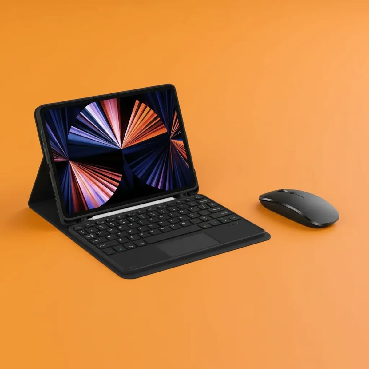 GENERICO - Estuche Teclado + Mouse + Bolso + Paper Like Para Tablet LENOVO TAB M11 2024