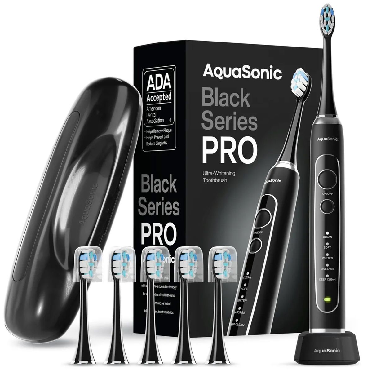 ONE PIXEL - Cepillo De Dientes Aquasonic Black Series 110V Electrico Blanqueador