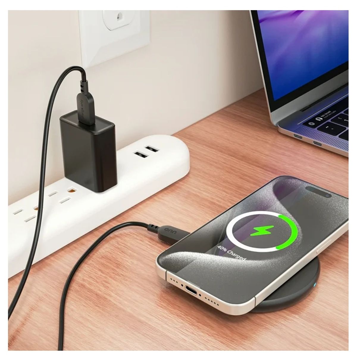 GENERICO - Cargador Inalambrico Qi 5W Base de Carga para Celular