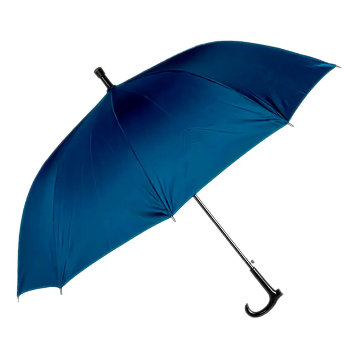 GENERICO - Sombrilla Baston Punta Reforzada Paraguas Automática Filtro AZUL OSCURO