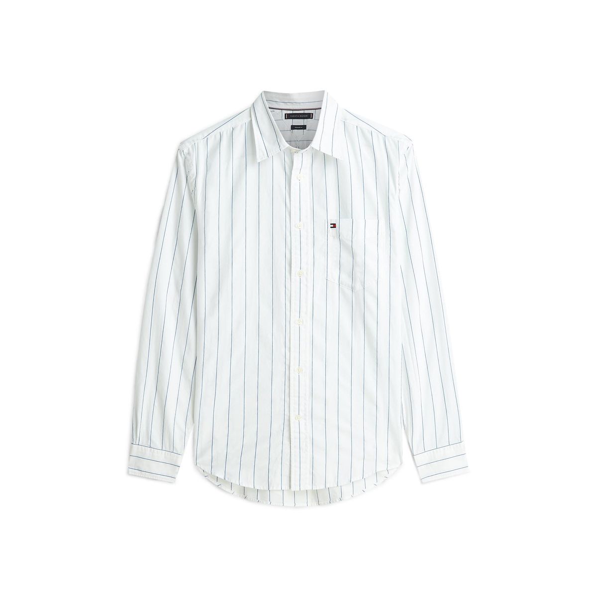 TOMMY HILFIGER - Camisa blanca a rayas de corte amplio Tommy Hilfiger