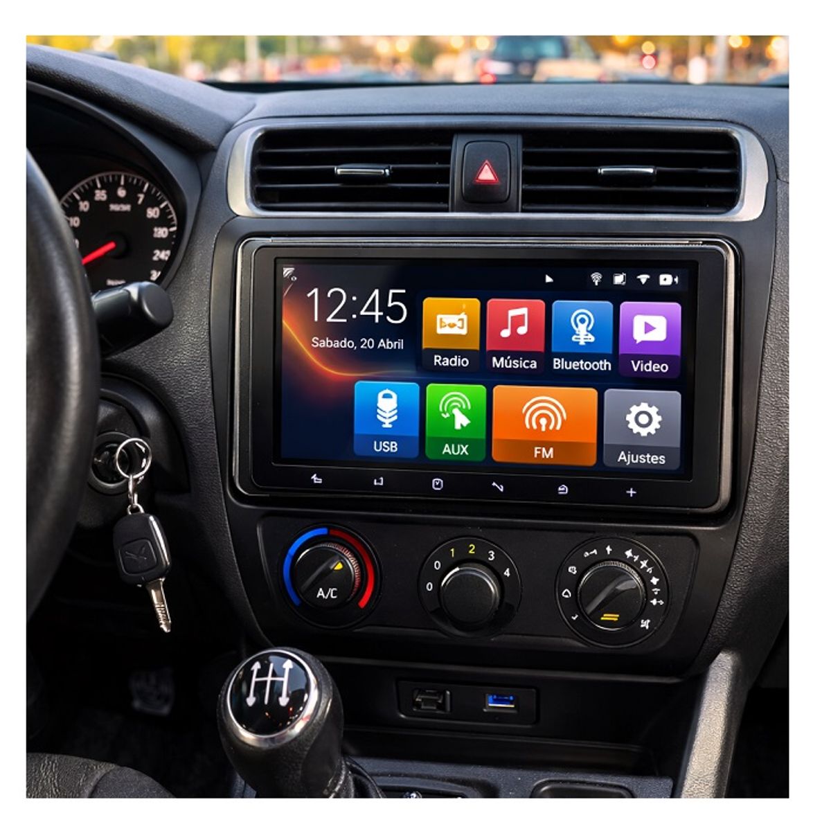 GENERICO - Radio Pantalla 7 Pulgadas para Carro MP5 Bluetooth CarPlay Android Auto Cámara Reversa QM-7002