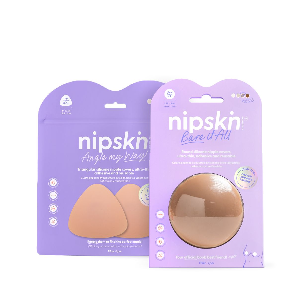 NIPSKIN - Kit Básico x2 Cubre Pezones Adhesivos Nipskin®