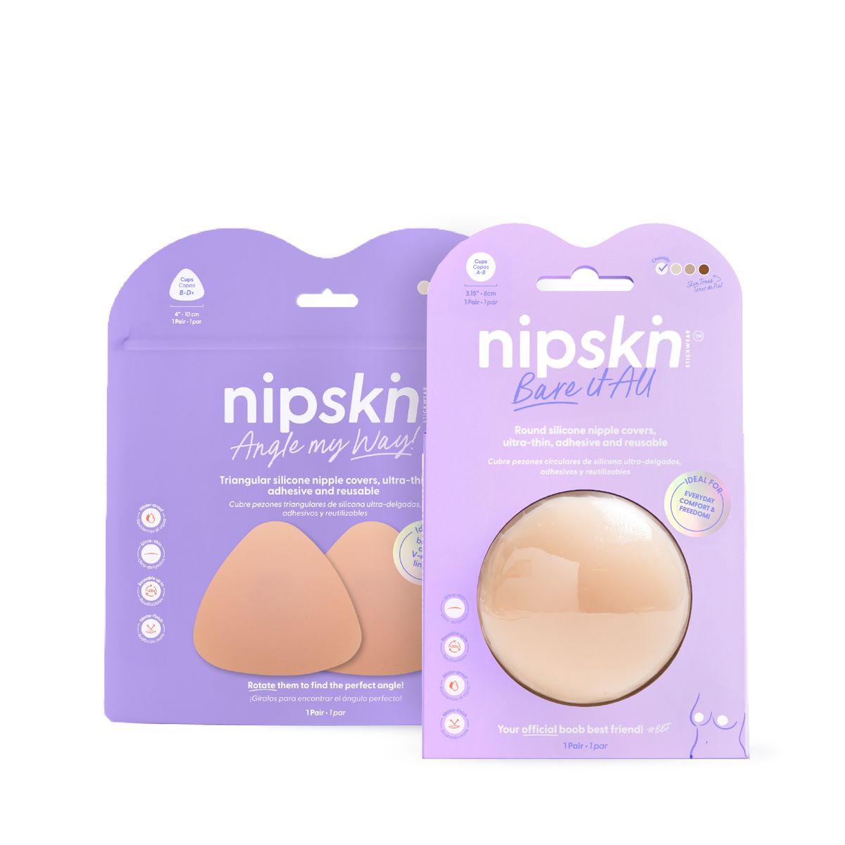 NIPSKIN - Kit Básico x2 Cubre Pezones Adhesivos Nipskin®