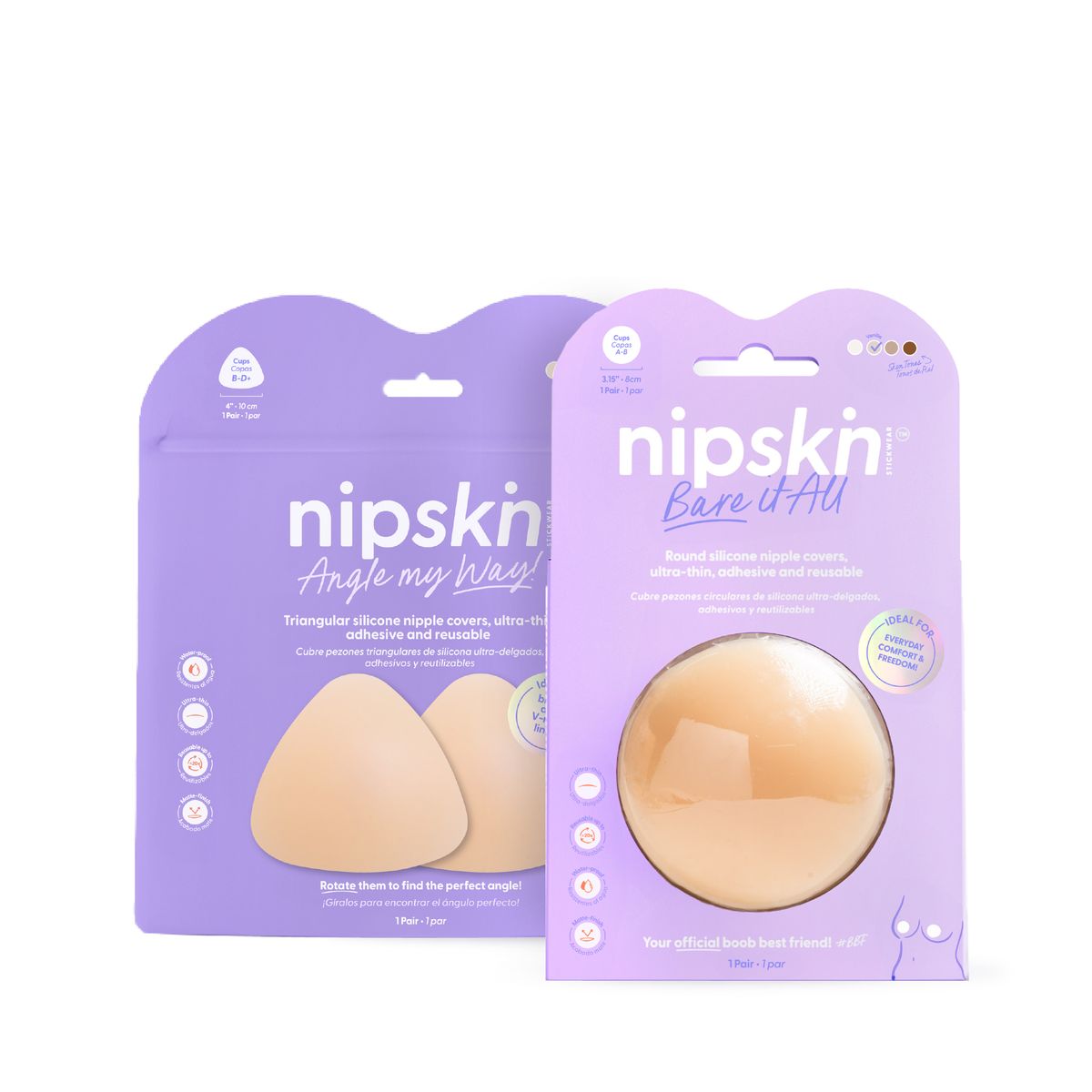 NIPSKIN - Kit Básico x2 Cubre Pezones Adhesivos Nipskin®