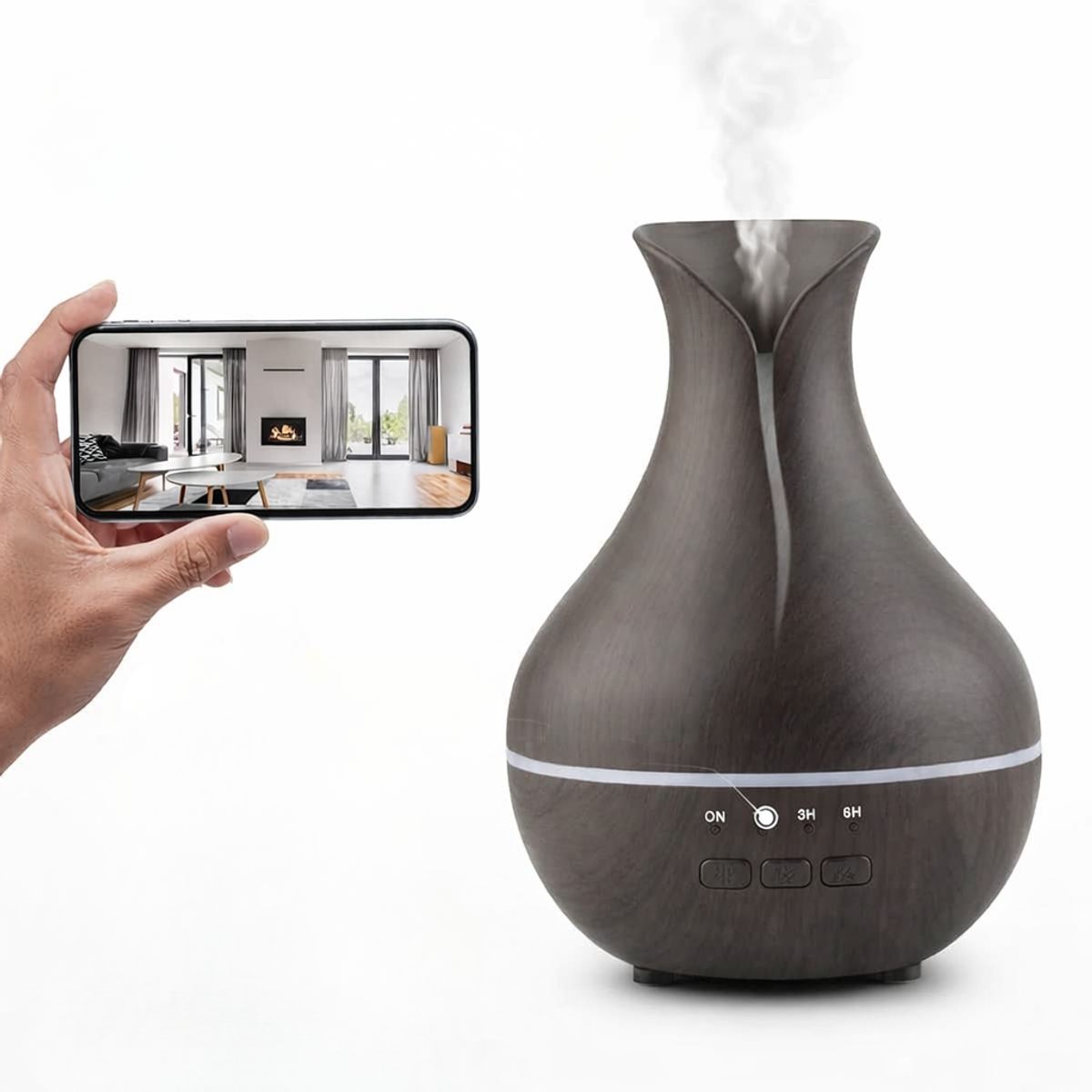 GENERICO - Mini Camara Espia Indetectable Seguridad Wifi Ip Monitoreo Negro