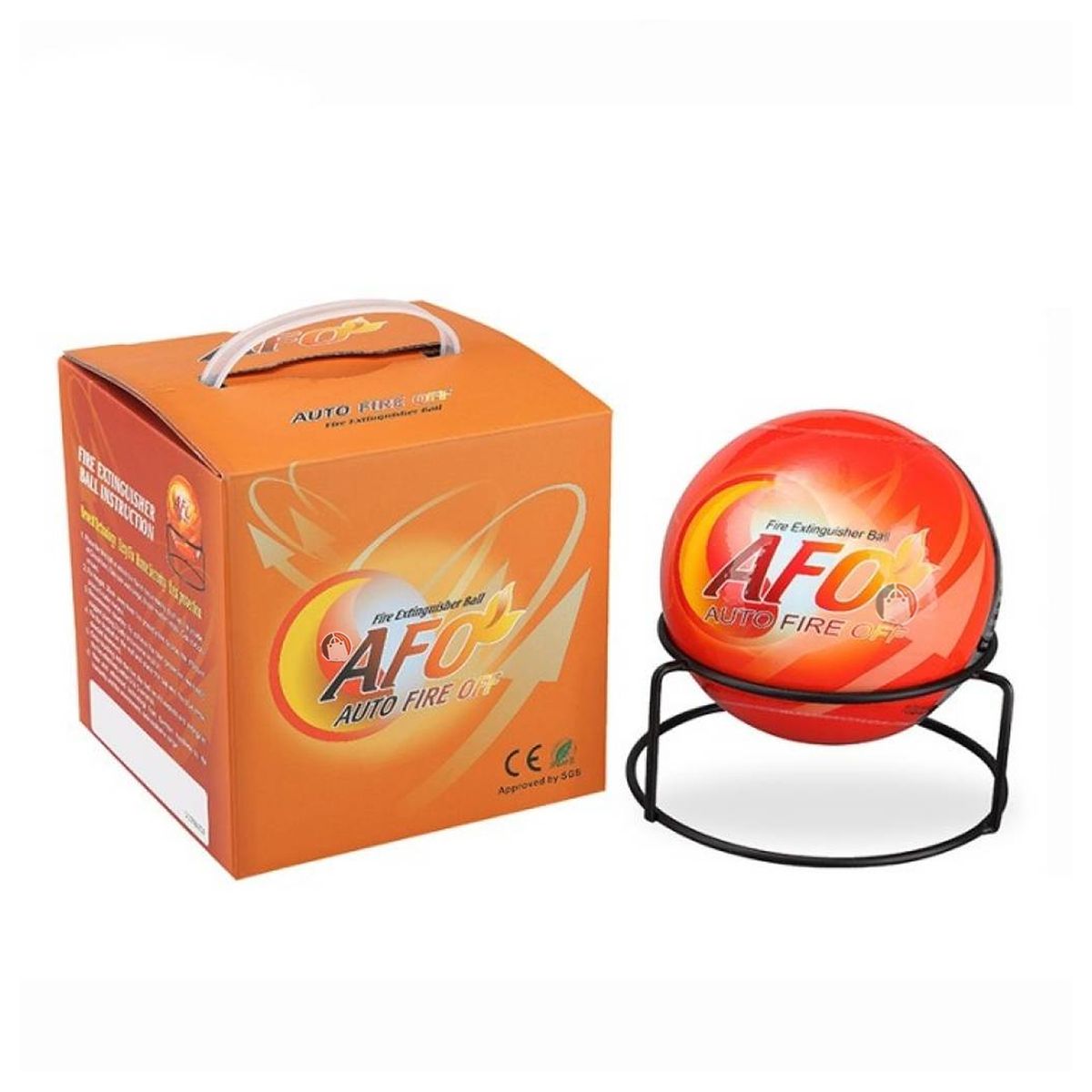 ZOCOCIO - Bola Esfera Portátil Auto Extintor Instantáneo Fuego Incendio Tradicional