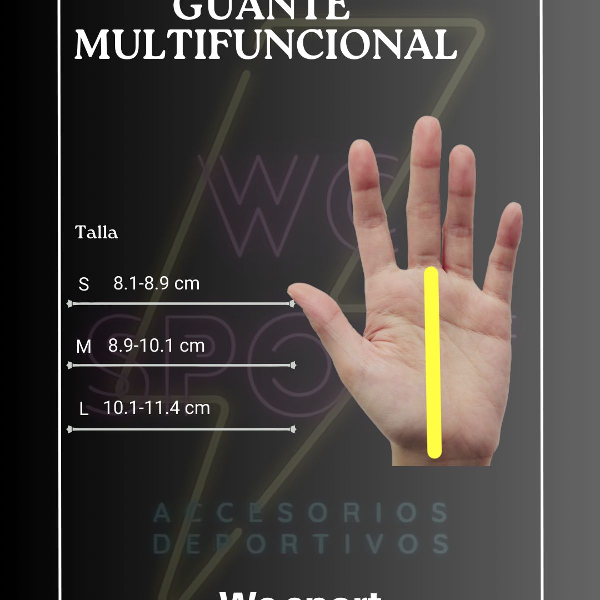 GENERICO - GUANTE MULTIFUNCIONAL WC SPORT EN CUERO