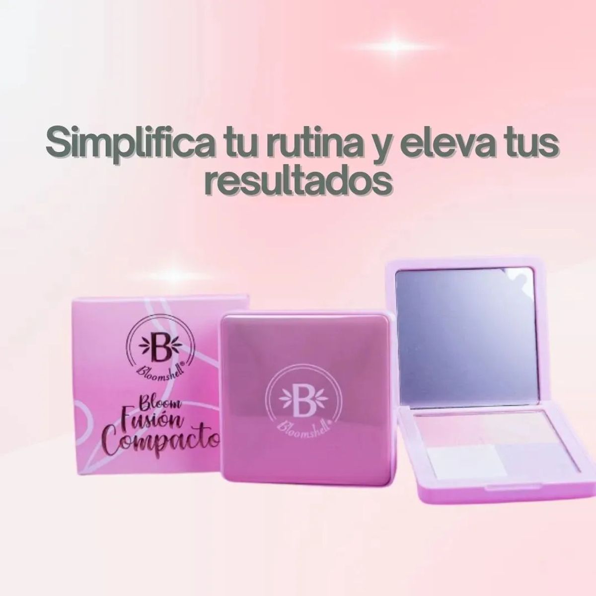MONTOC MAKEUP - Polvo Compacto 4en1 Protector Sola Spf 50 Protege Ilumina