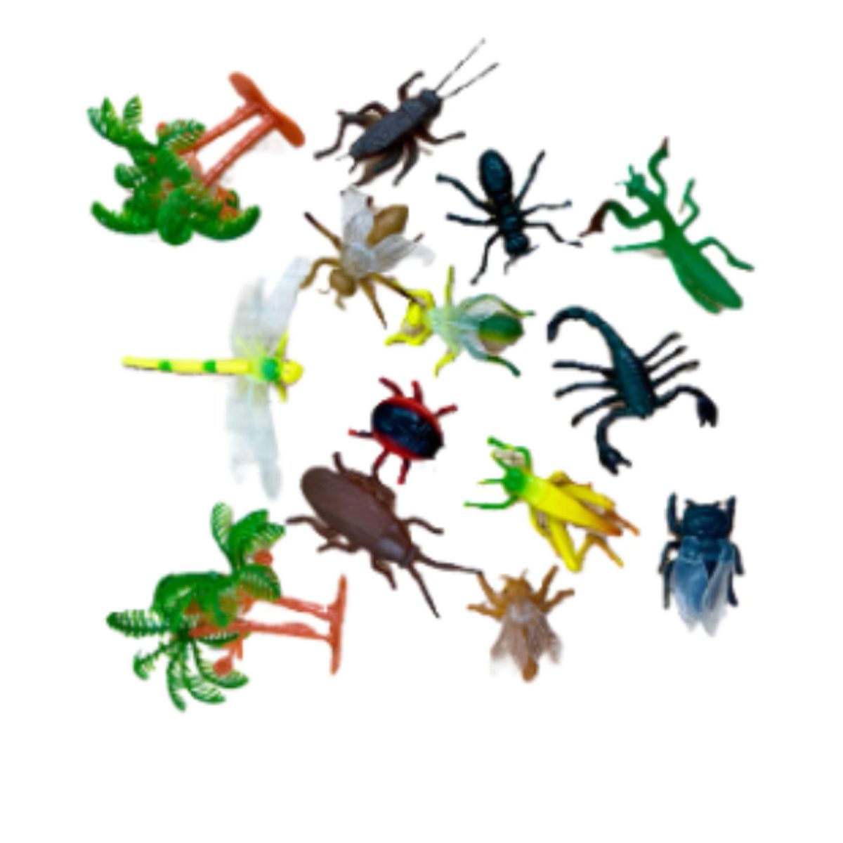 GENERICO - Figura Maqueta INSECTOS LMDD123-202 de 5x3cm por 12 Und