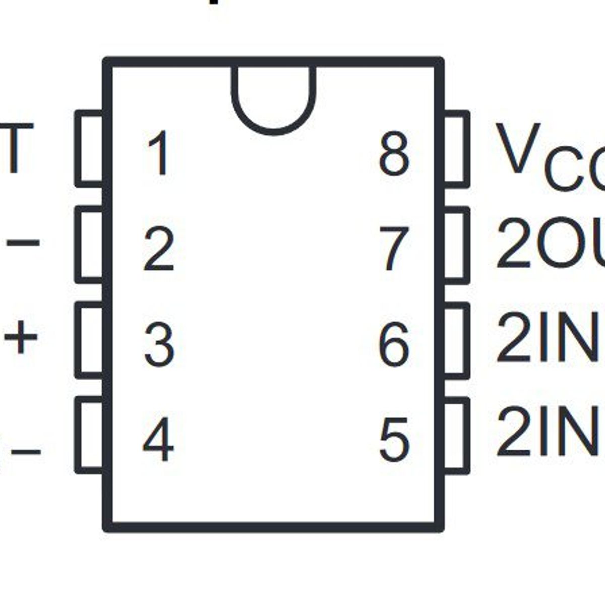 GENERICO - Amplificador Operacional TL082 Paquete x 2 Unidades