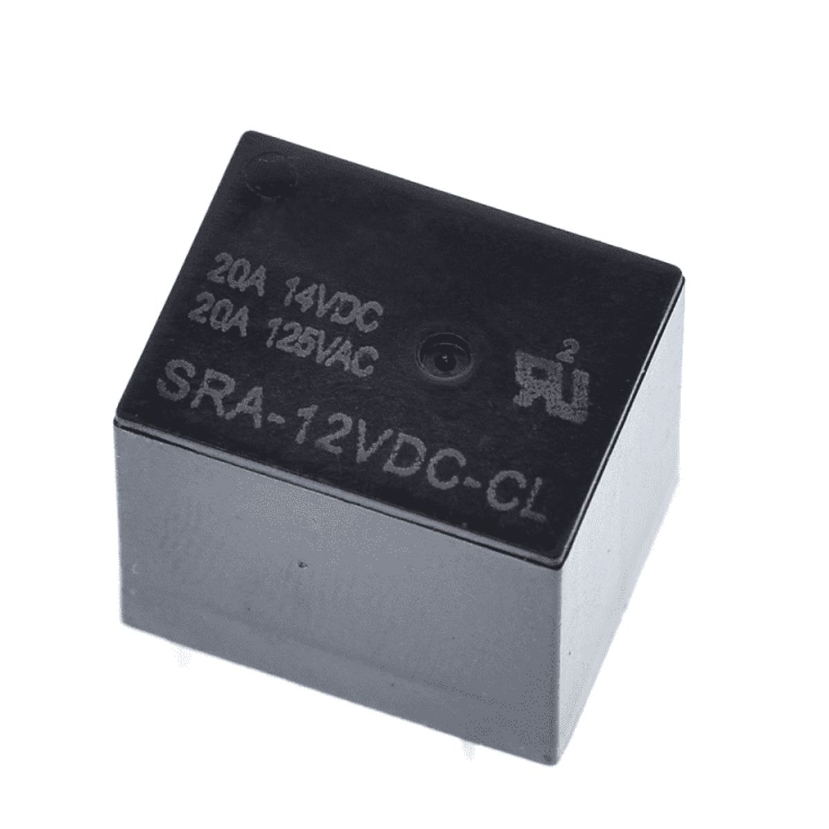GENERICO - Relé SRA-12VDC-CL 20A SPDT 12V DC Paquete x 2 Unidades