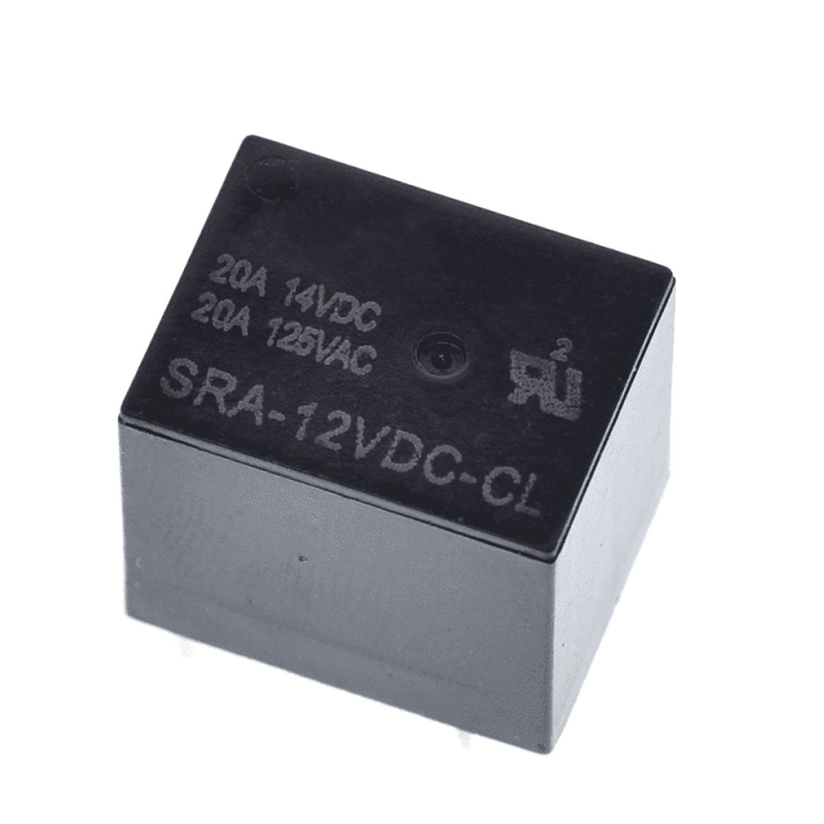 GENERICO - Relé SRA-12VDC-CL 20A SPDT 12V DC Paquete x 2 Unidades