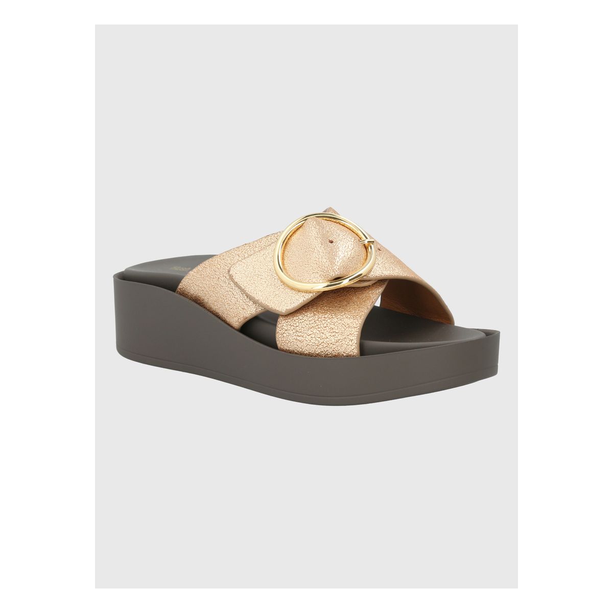 HUSH PUPPIES - Sandalia para Mujer Gise Dorada Hush Puppies HUSH PUPPIES