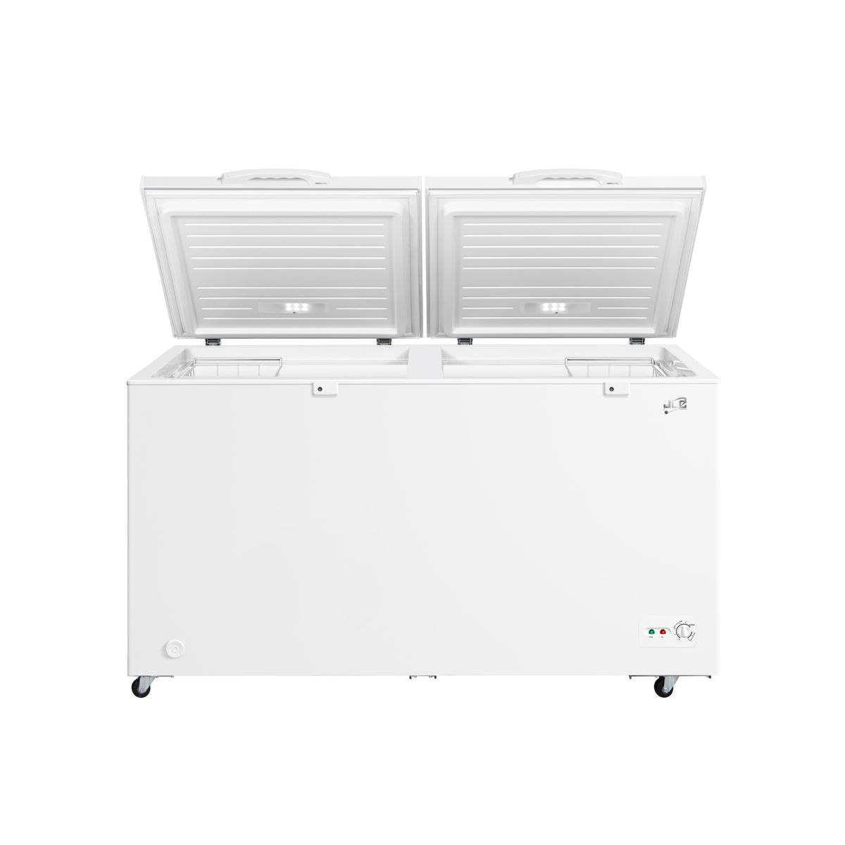 JLC ELECTRONICS - Congelador Horizontal Dual JLC 508 Litros - Modelo JLC-677 de 2 Puertas con Iluminación LED y Llave de Seguridad