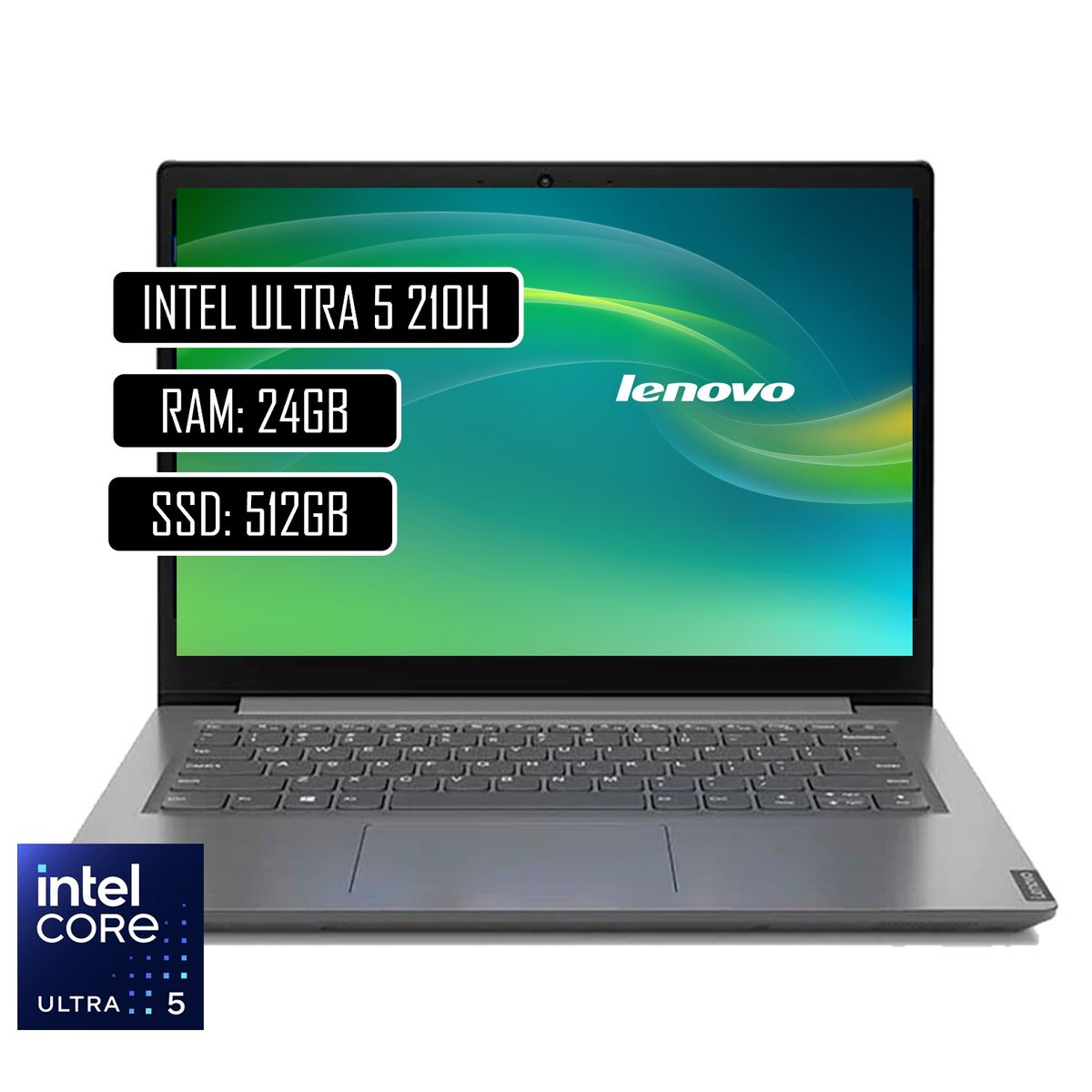 LENOVO - PORTATIL LENOVO V14 G5 - INTEL CORE 5 210H - 24GB DDR5 - 512GB SSD - 14" FHD - NO DVD - HDMI - RJ45