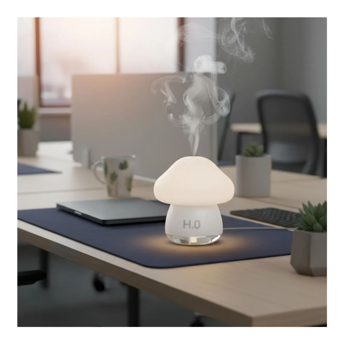 GENERICO - Humidificador De Honguito Con Luz Nocturna