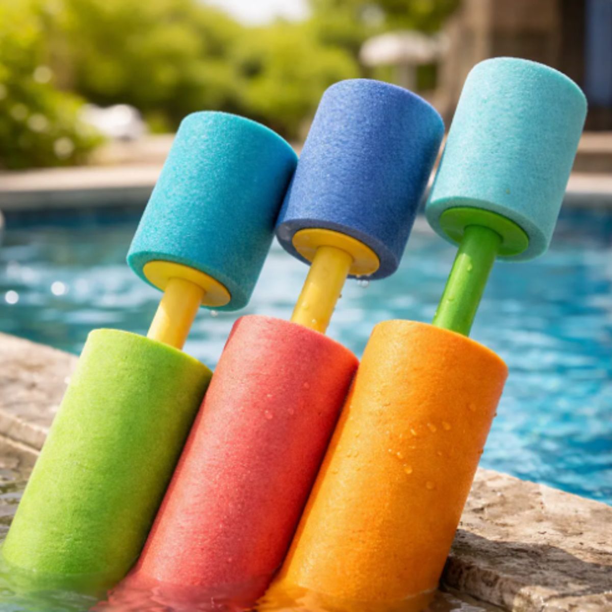 INFANTILES CAJUROMIX - Lanza Chorros De Agua Espuma Niños Adultos Piscina Pequeño