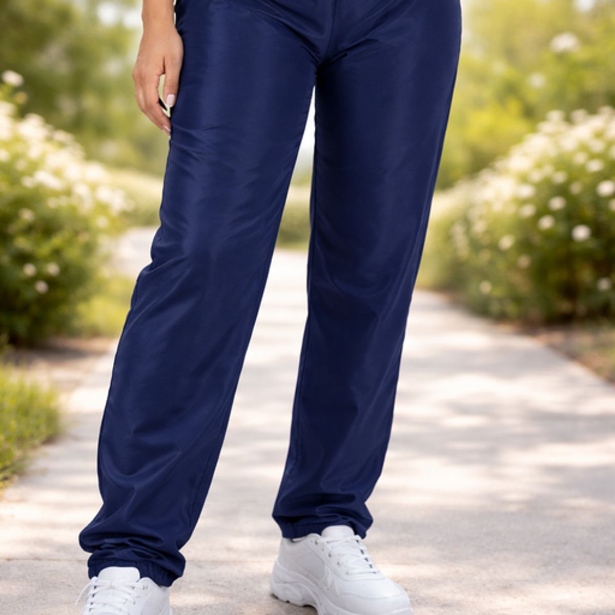 007PLUS - pantalon antifluido azul sin bolsillos