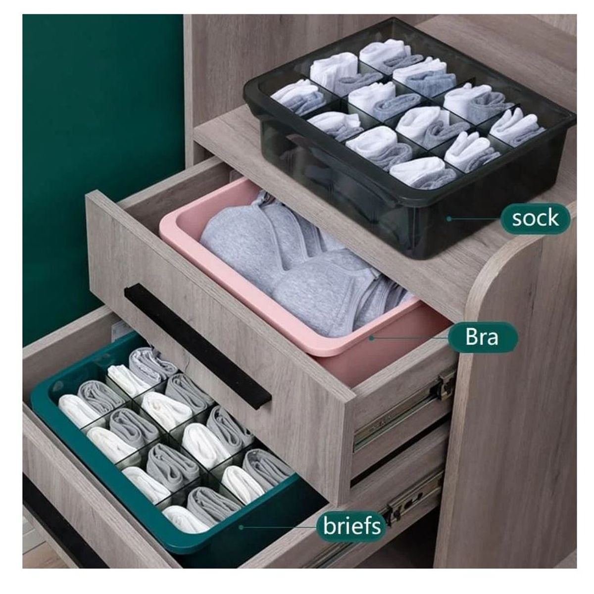 GENERICO - Organizador de ropa interior tipo cajón