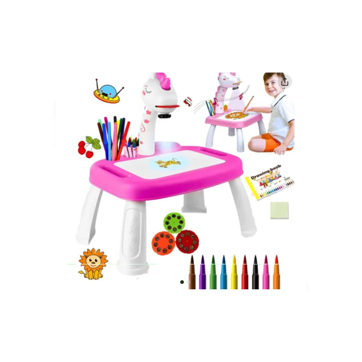 GENERICO - Mesa De Dibujo Con Proyector Animales