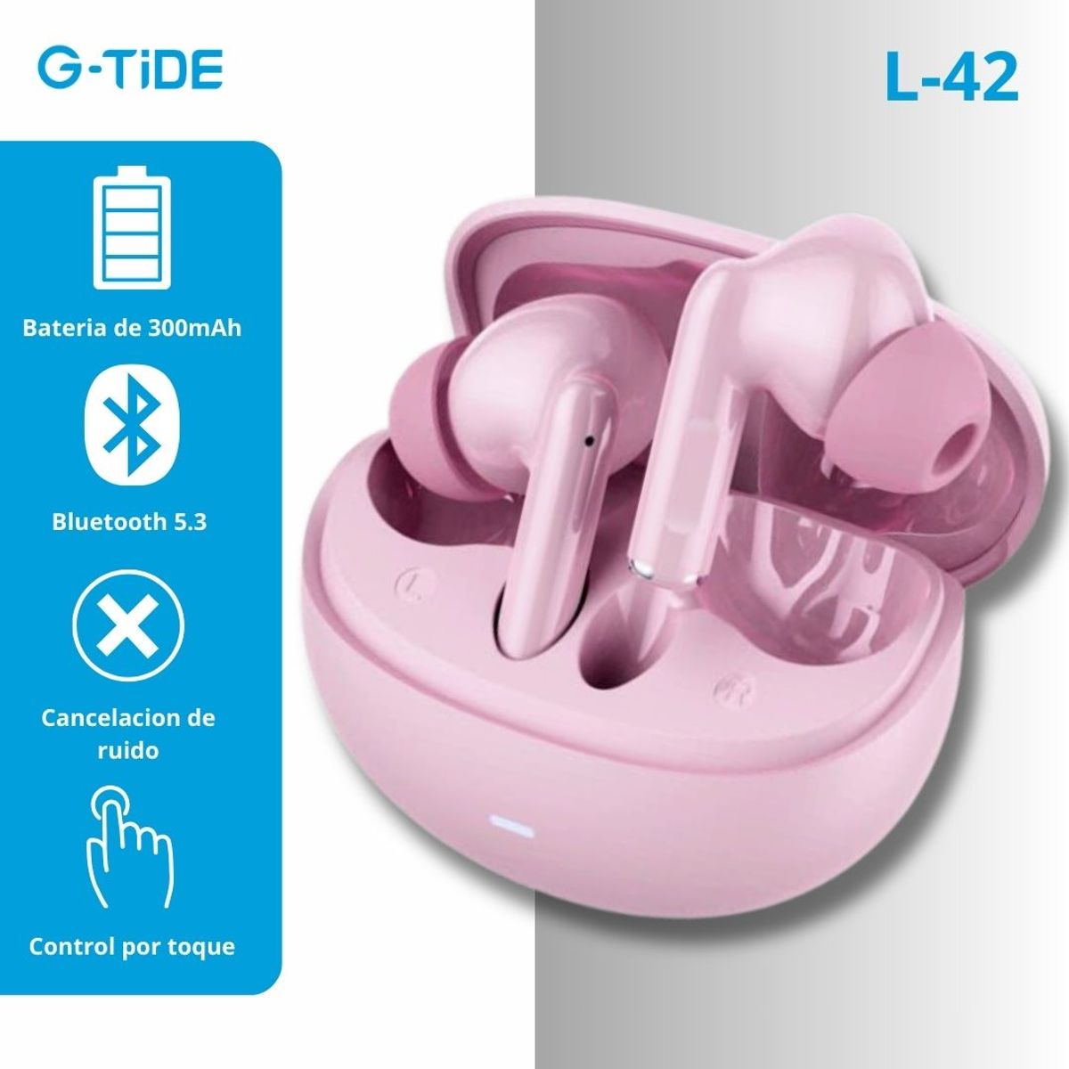 GENERICO - Audifonos Inalambricos G-TIDE L-42 - Rosados