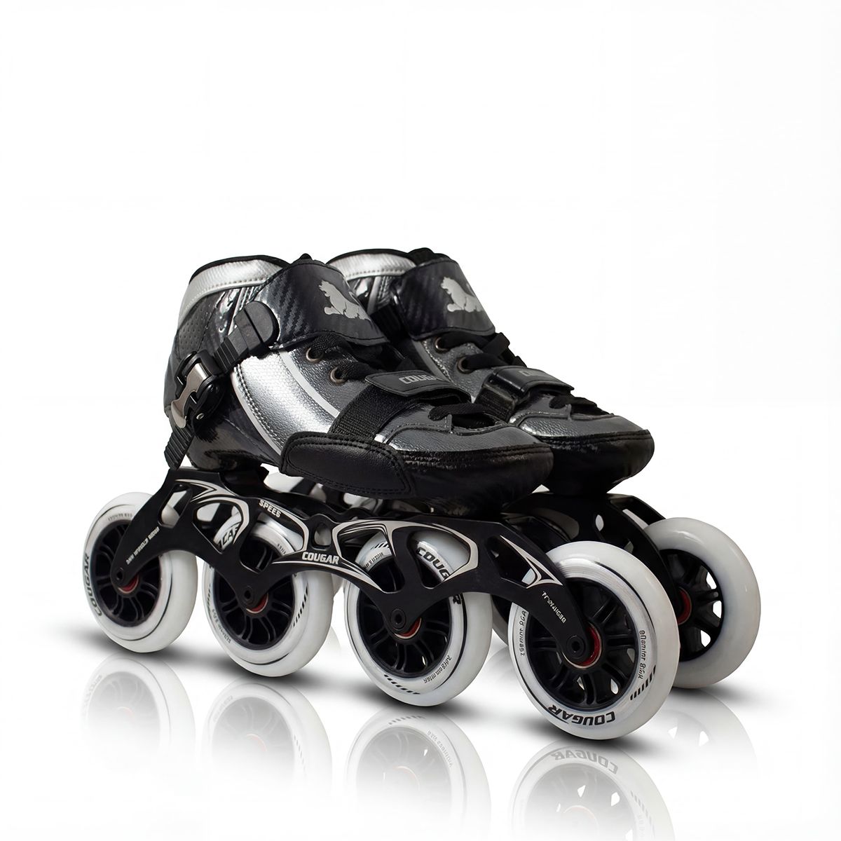 COUGAR - SR1 Patines en Linea Profesionales Cougar Negro talla 45