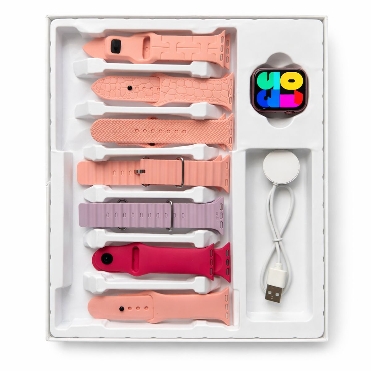 GENERICO - Smartwatch S10 Mini + 7 Correas intercambiables