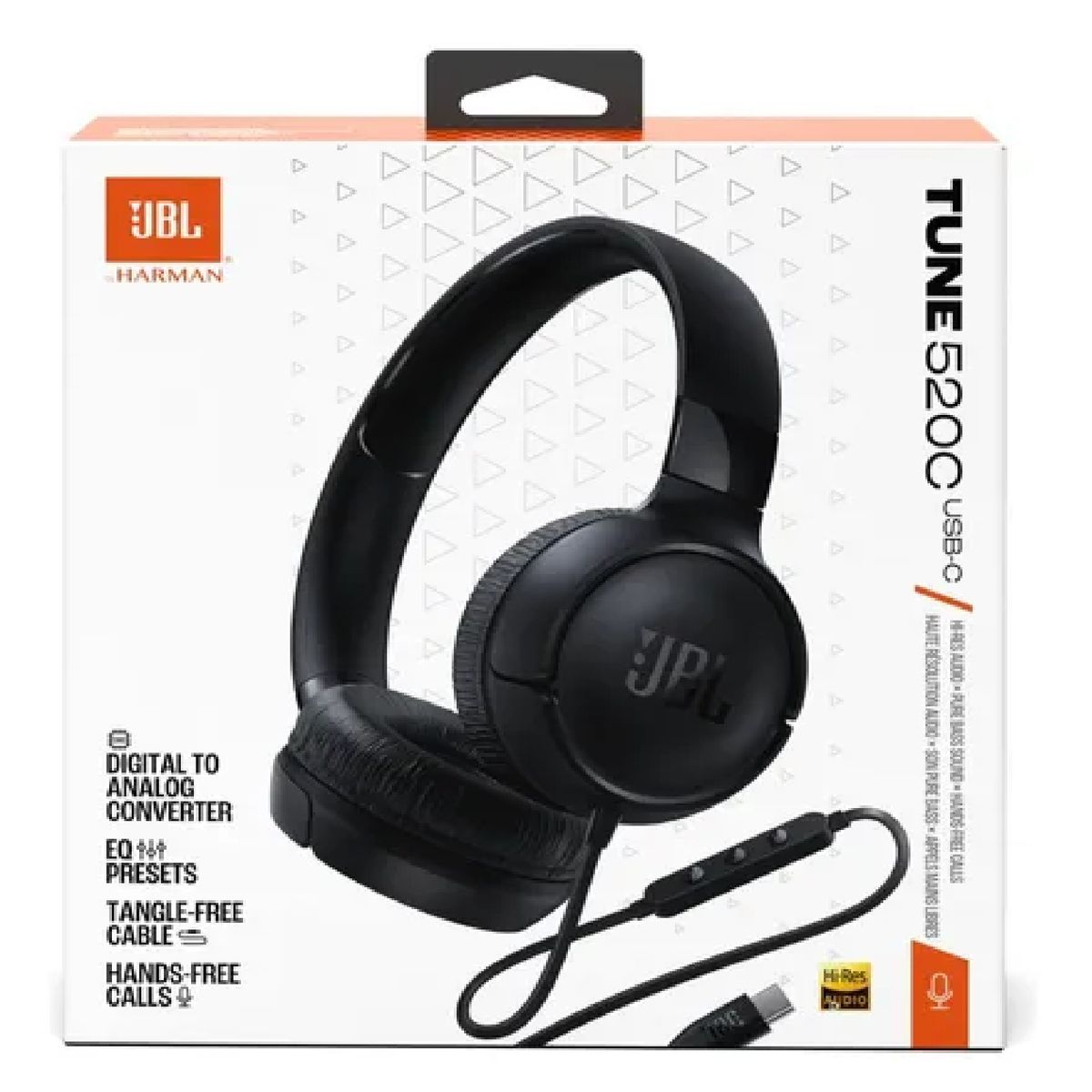 JBL - AUDIFONOS TUNE 520C USB-C COLOR NEGRO