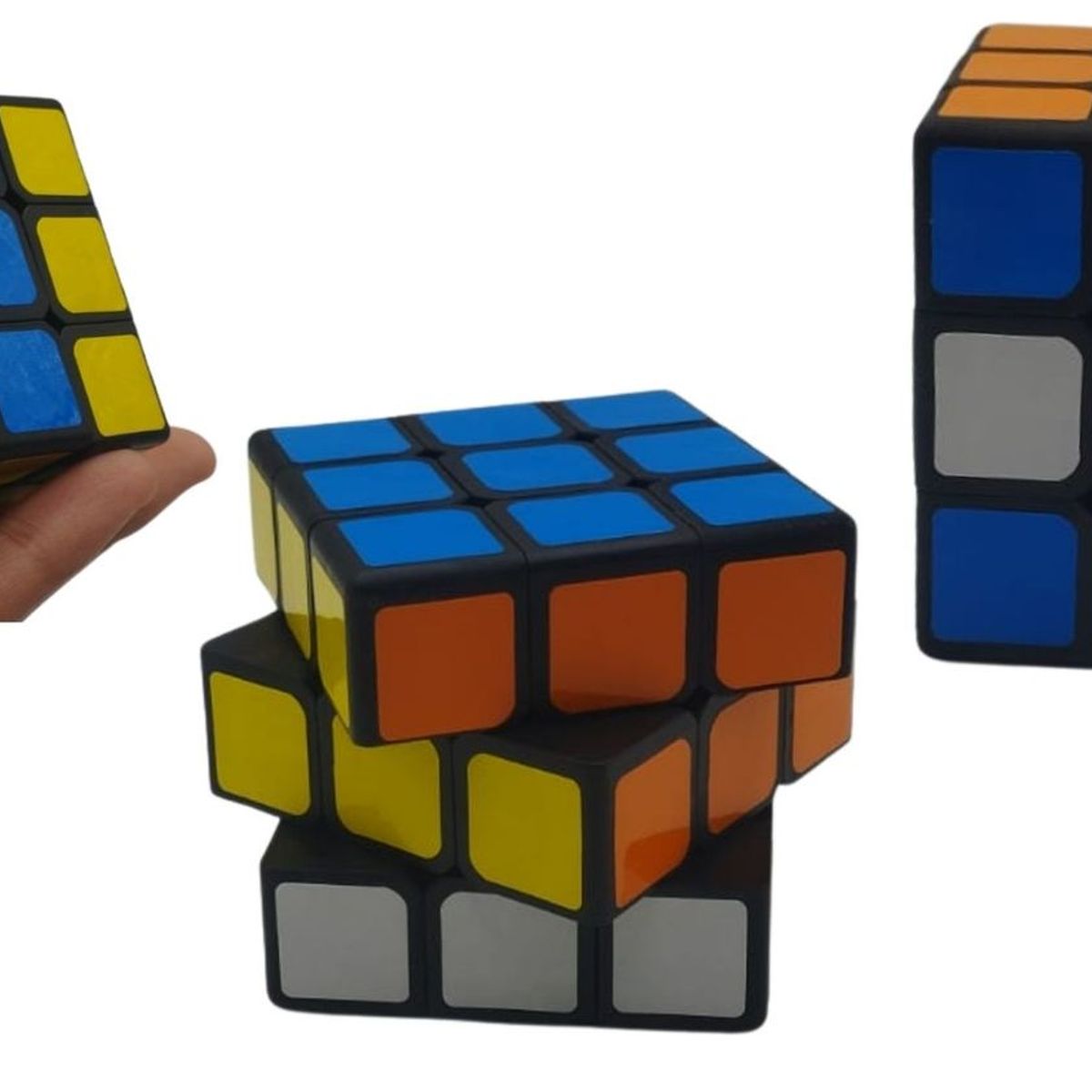 MAZUGI - Cubo Rubik 3x3 Fondo Negro 6 cm