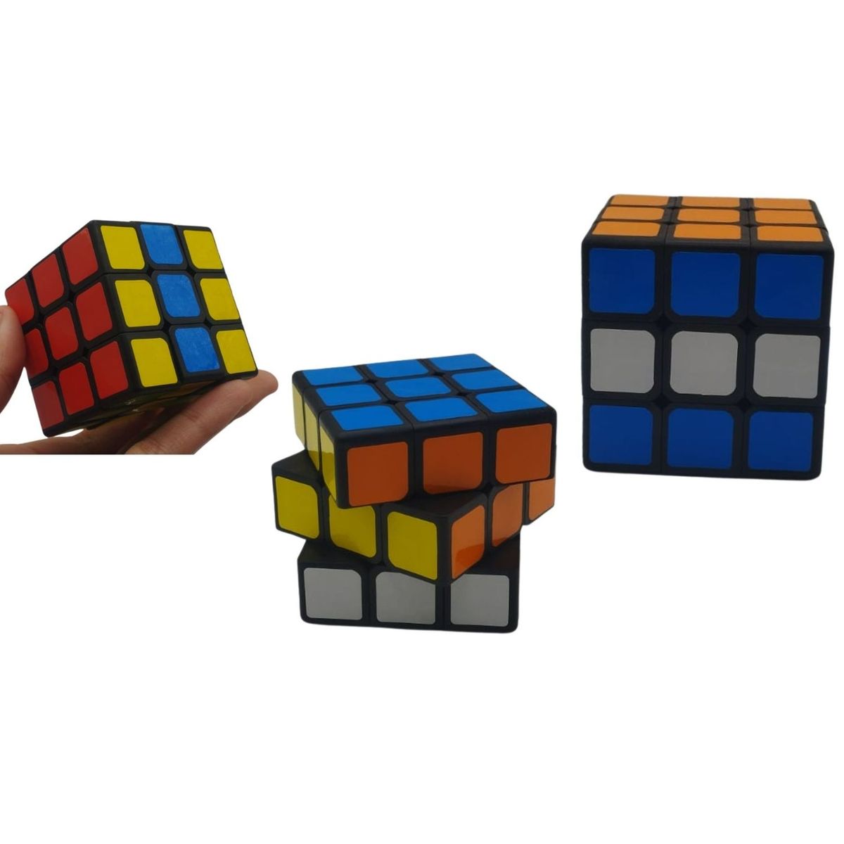 MAZUGI - Cubo Rubik 3x3 Fondo Negro 6 cm