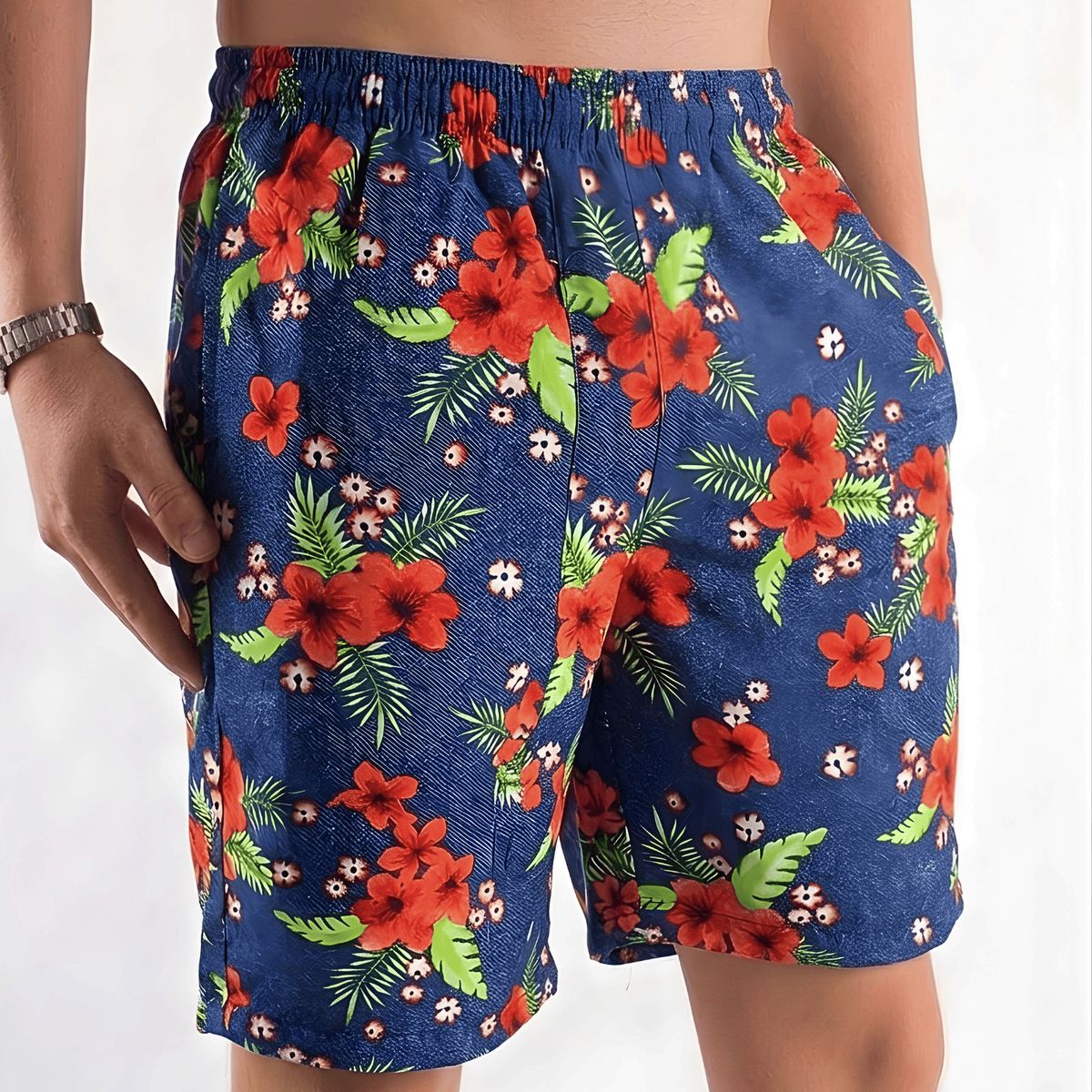 SHAKTIS - Pantaloneta Shaktis Estampada Antifluido Azul Oscuro 1314