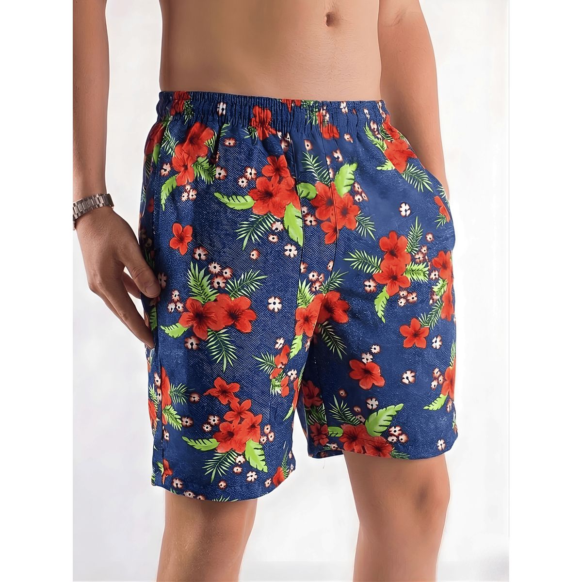 SHAKTIS - Pantaloneta Shaktis Estampada Antifluido Azul Oscuro 1314