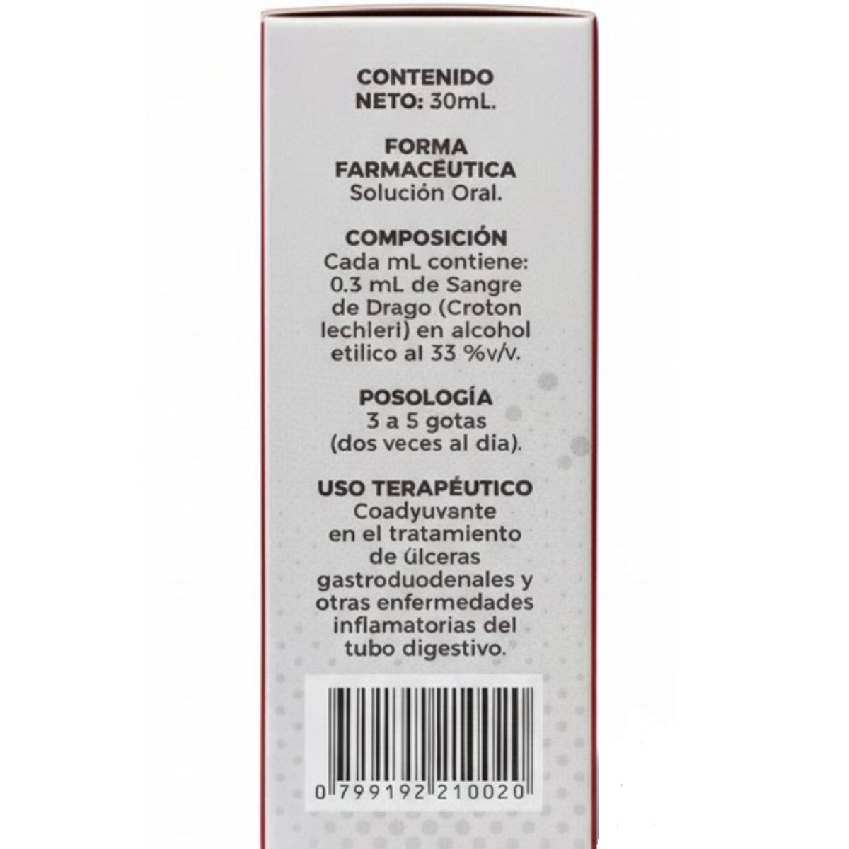 ZOE - SOLUCION ORAL GOTAS X 30 ML./ SANGRE DE DRAGO - ZOI