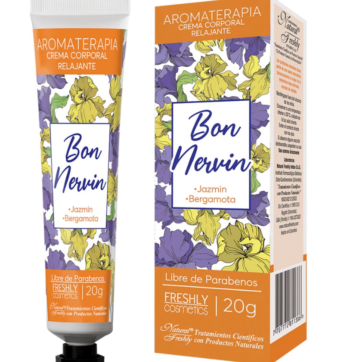 NATURAL FRESHLY - CREMA CORPORAL RELAJANTE X 20G. BON NERVIN - NATURAL FRESHLY
