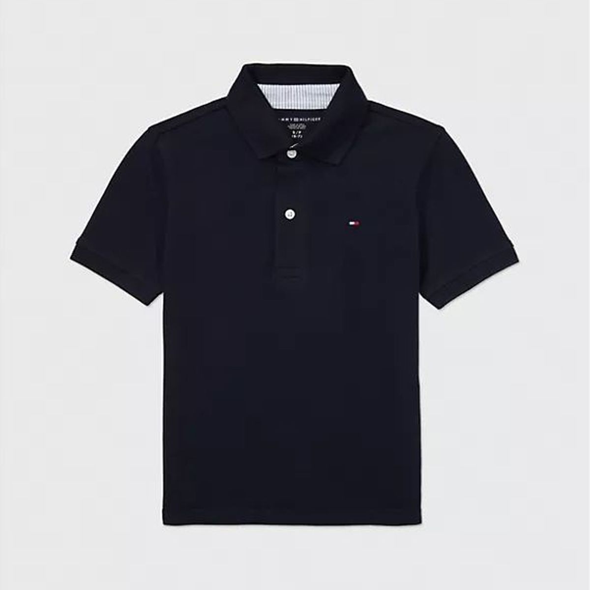 TOMMY HILFIGER - Polo azul oscuro stretch solid Tommy Hilfiger