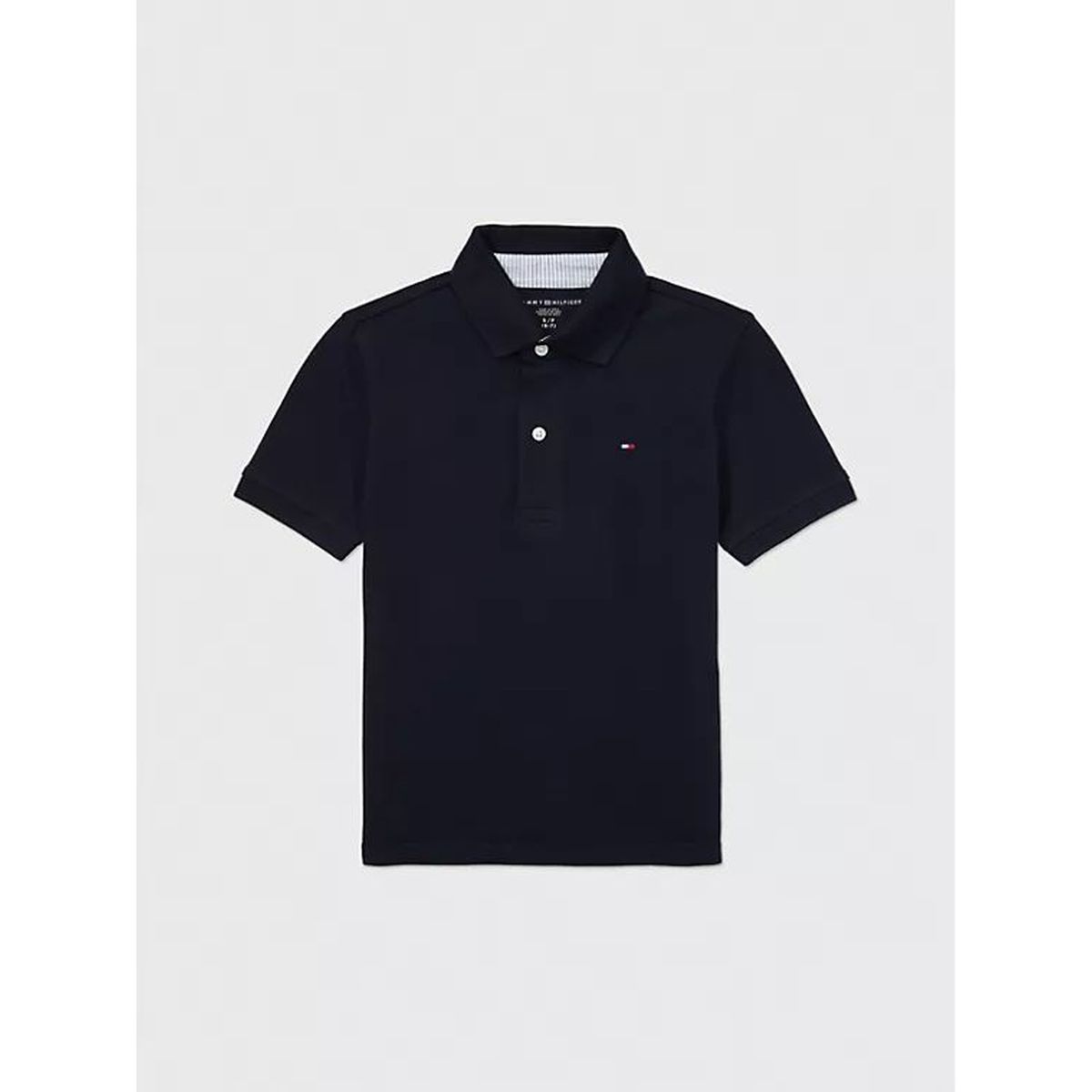 TOMMY HILFIGER - Polo azul oscuro stretch solid Tommy Hilfiger