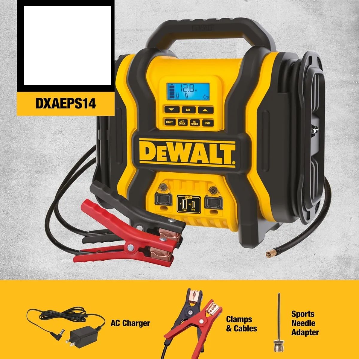 GENERICO - Arrancador y Compresor Portátil DXAEPS14 Dewalt