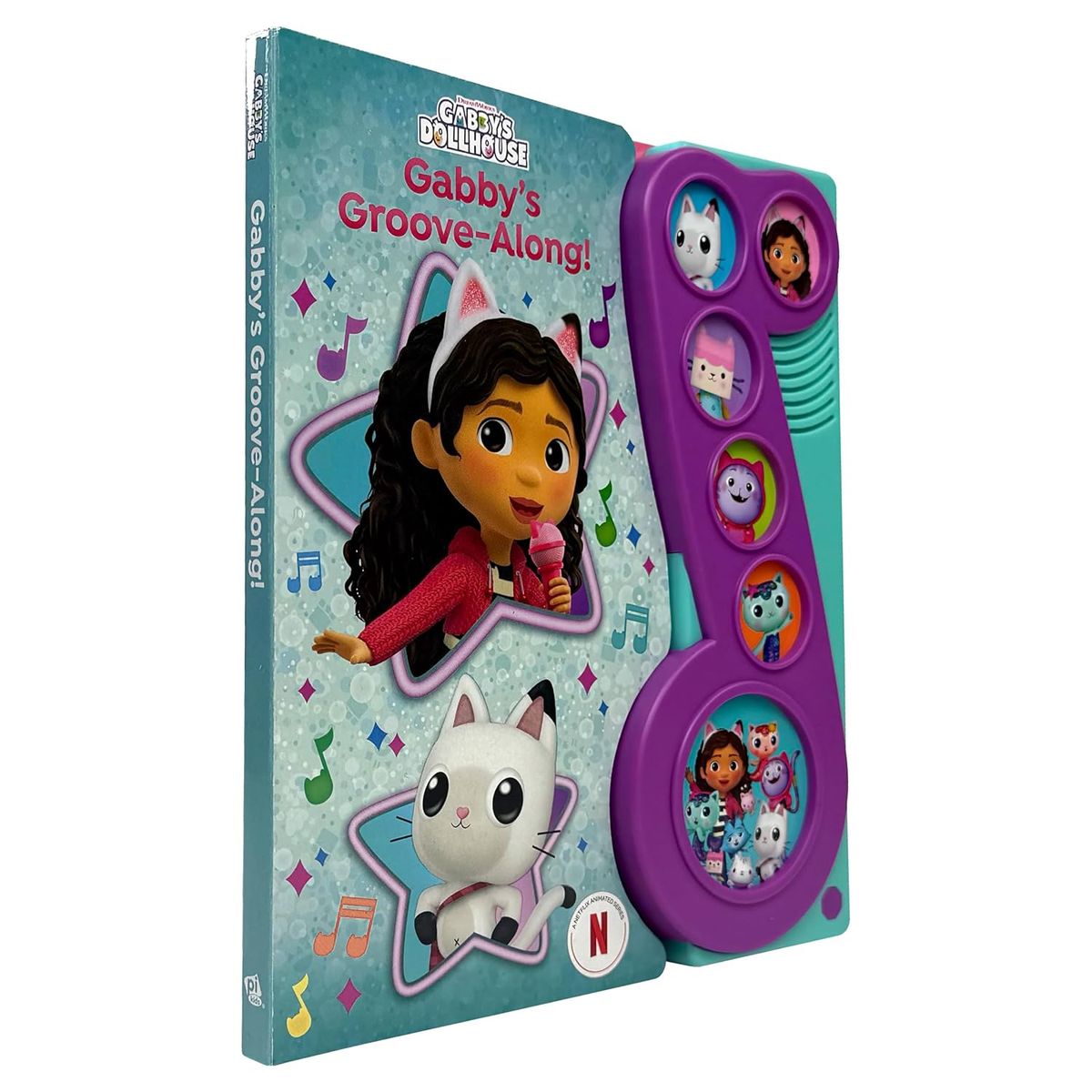 JUGANDO Y EDUCANDO - Libro Didáctico Sonido Dollhouse Gabbys Para Niños