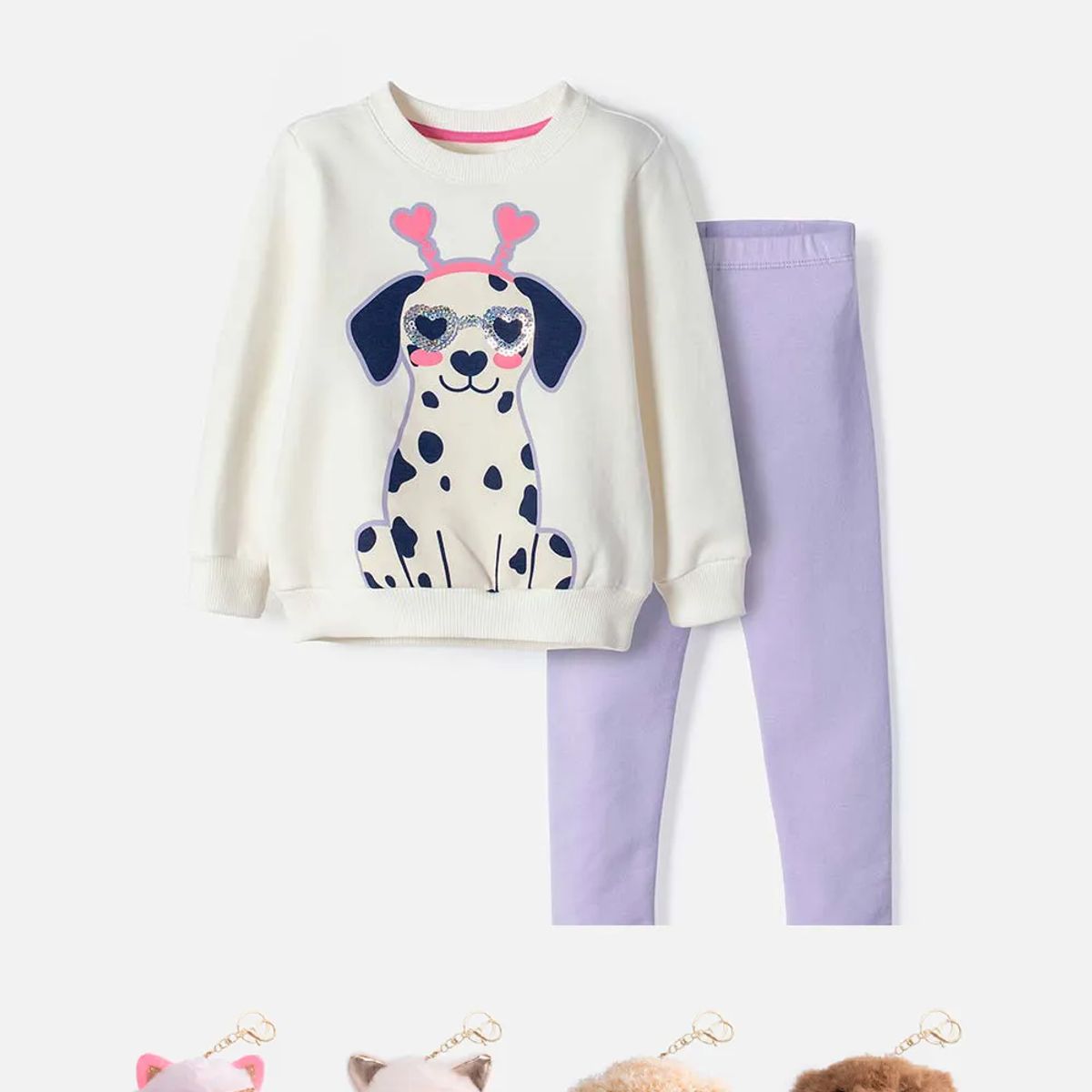 LITTLEMIC - Conjunto de Littlemic con buzo multicolor para niña 2T a 6T