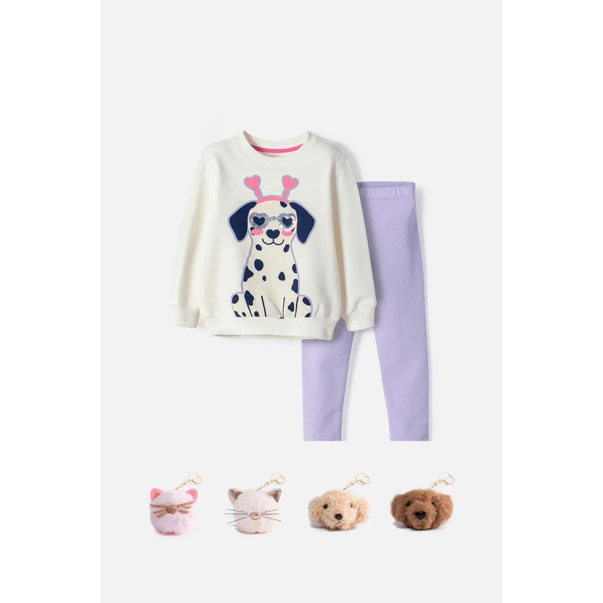 LITTLEMIC - Conjunto de Littlemic con buzo multicolor para niña 2T a 6T