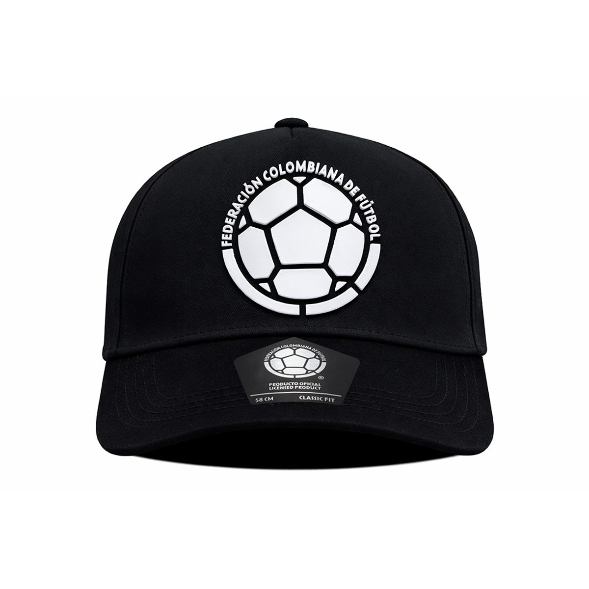 OTO CAPS - Gorra FCF oficial Selección Colombia FCFE-0424 negra escudo blanco