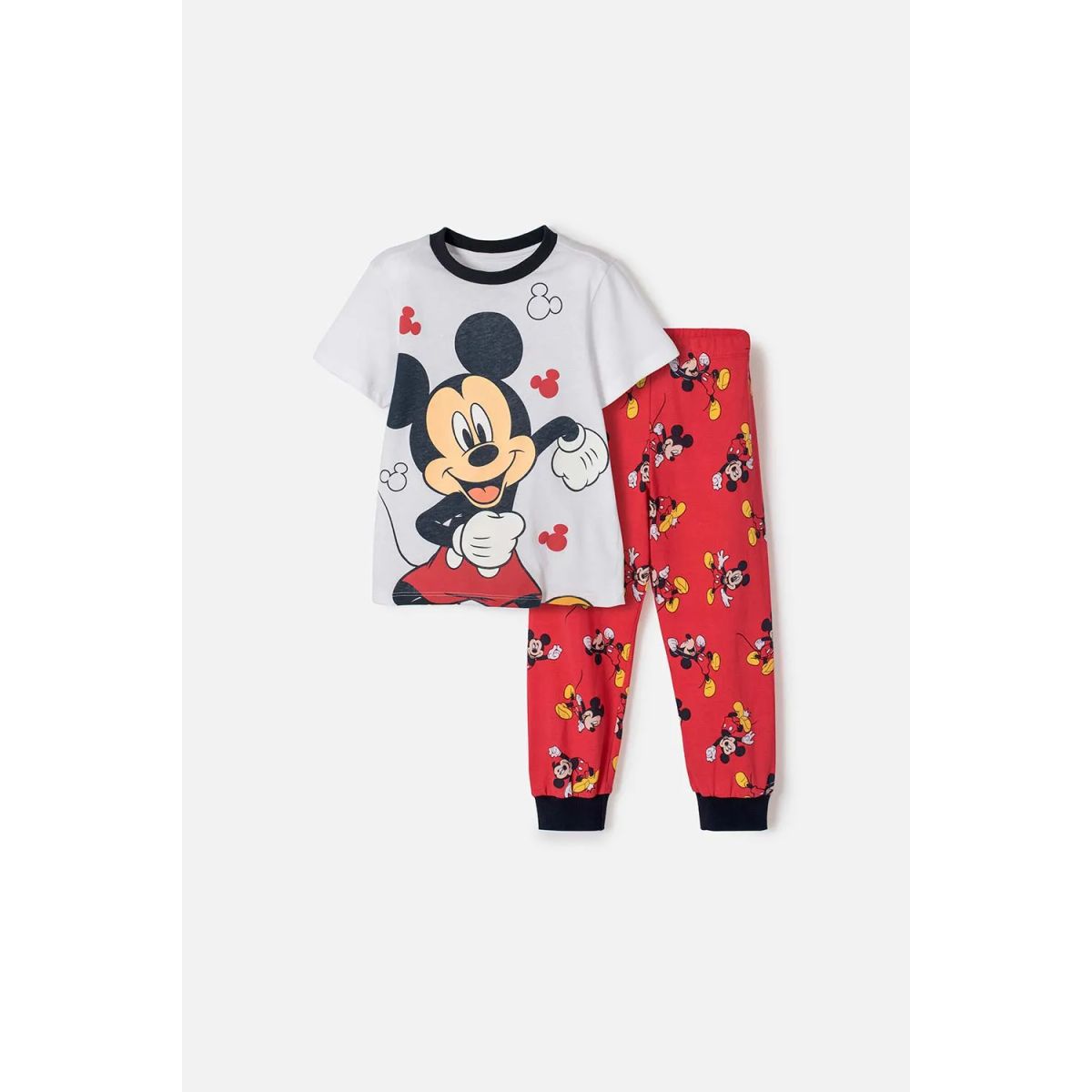 DISNEY - Pijama de Mickey Mouse pantalón largo multicolor para niño 2T a 6T
