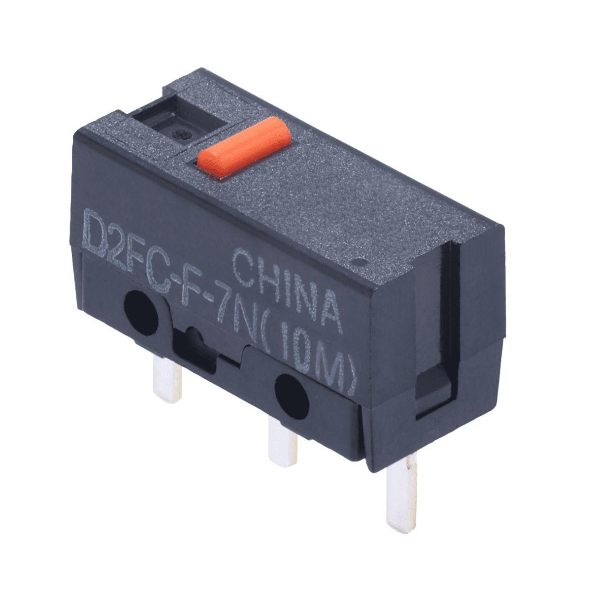 GENERICO - Micro Interruptor Pulsador D2FC-F-7N 10M - Microswitch de Alta Durabilidad Paquete x 4 Unidades